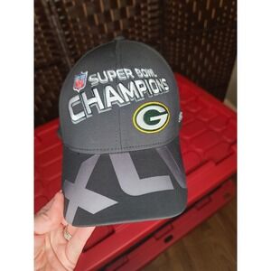 RBK GREEN BAY PACKERS FITMAX'70 SUPER‎ BOWL XLV CHAMPIONS HAT NWOT